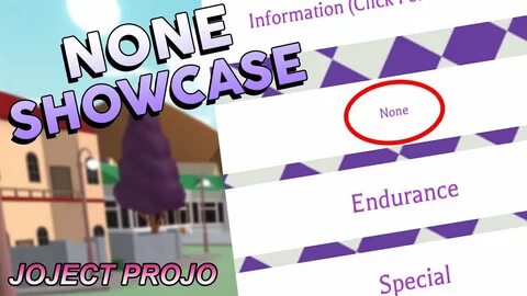 None Showcase - Project JoJo - YouTube