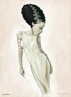 Bride of Frankenstein by CartoonPink Frankenstein art, Bride