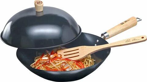 EAN 5011268552502 - Ken Hom Carbon Steel 31cm Hot Wok + Free