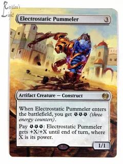 Electrostatic Pummeler - MTG Alter - Revelen's Light Altered