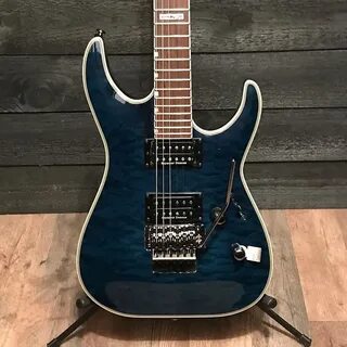 ESP LTD MH-401QM Blue Electric Guitar RAYHILL AUDIO Reverb