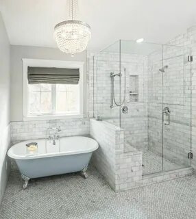 Shower Niche Ideas Bathroom Traditional with Window Marble M