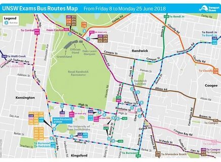 Bus services during exams Inside UNSW
