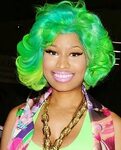 Nicki Minaj Nicki minaj hairstyles, Green hair, Hair styles