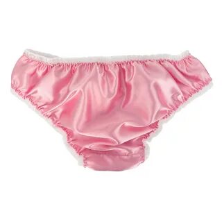 Satin Frilly Sissy Ruffled Panties Bikini Knicker Underwear 