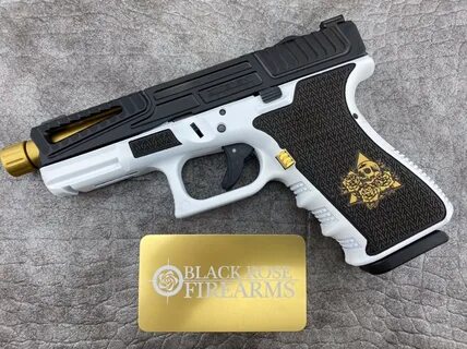 Black Rose Firearms Glock 19 Gen 3 "Gold Skully" Tuxedo Edit