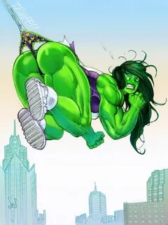 #She #Hulk #Fan #Art. (She hulk Wedgie) By: JonCool27. (THE 