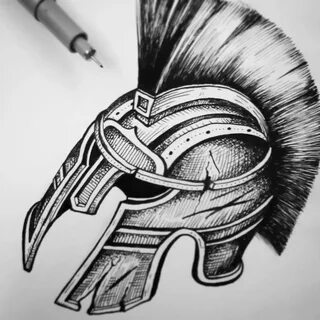 Tattoo Design 14 - Roman Helmet on Behance