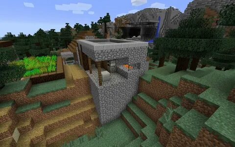 Dark Oak Blacksmith Village Taiga Spawn - Minecraft Seed HQ