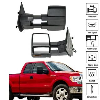 Fit For 2007-2014 Ford F150 Pickup Towing Power Heated Tow M