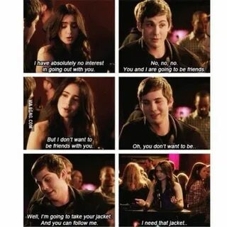 Sam (Lily Collins) and Lou (Logan Lerman) from Stuck In Love