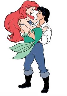 Prince Eric carrying Ariel the Mermaid in his arms Prince er