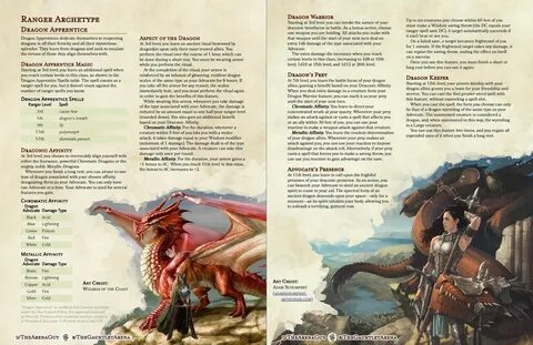 Dragon Apprentice: Ranger Archetype Ally of dragons and disc