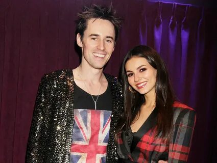 Victoria Justice and Reeve Carney - Pose Backstage at The Gr