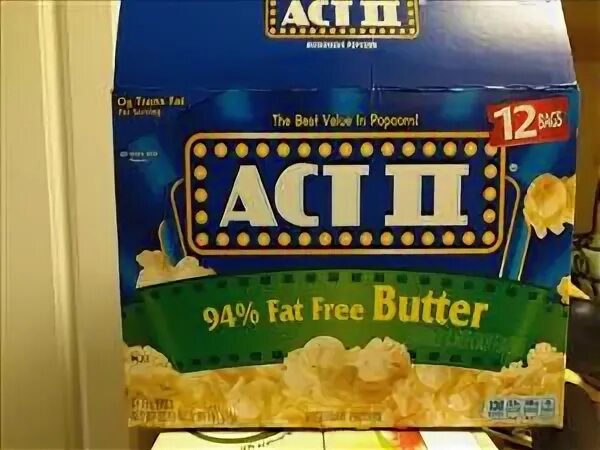 Act II 94% Fat Free Butter Microwave Popcorn - Photo