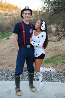 Fireman and Dalmatian costume Halloween Cute halloween costu