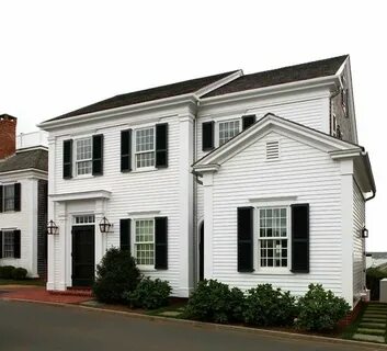 Black Shutters - Traditional - home exterior - New England H