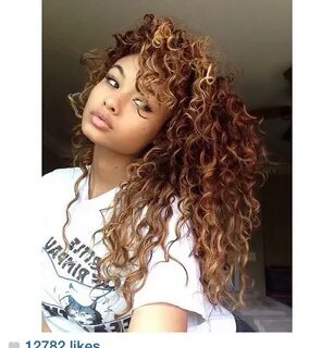 ♡ ᶠᴼᴸᴸᴼᵂ/ ᴾᴿᴵᴺᶜᴱˢˢᴺᵞ ♡ Mixed girl curly hair, Long layered c