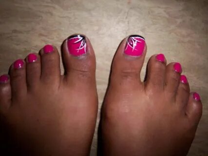Wymeaka's World: How to Pink Toe Nail Art Nailed it! in 2019