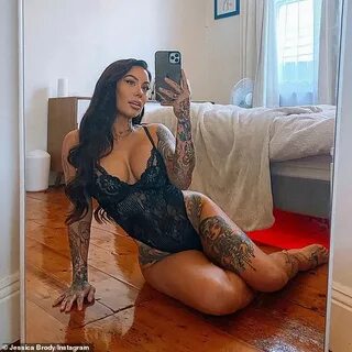 The Bachelor's Jessica Brody stuns in black lingerie as she 