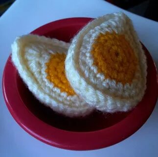 Hard Boiled Crochet Egg Pattern Crochet food, Food patterns,