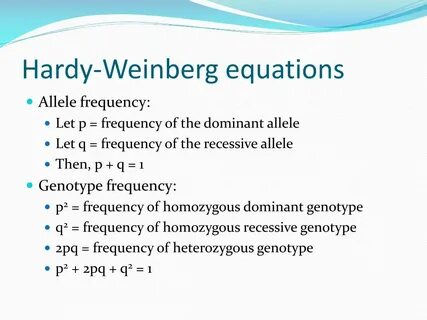 PPT - Population Genetics Hardy Weinberg PowerPoint Presenta