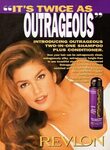 1994 magazine advertisement for REVLON 'Outrageous'! w/ Cind