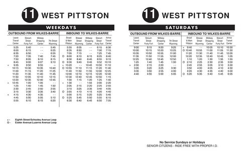 Lcta Bus Schedule 11 - The Best Bus