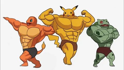 Pokemon as bodybuilders Gen 1 - YouTube