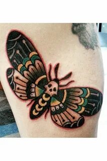 Manley Tattoos - Traditional Moth Hipster tattoo, Traditiona