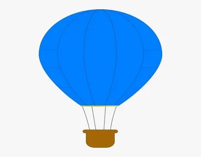 Blue Hot Air Balloon Svg Clip Arts - Hot Air Balloon, HD Png
