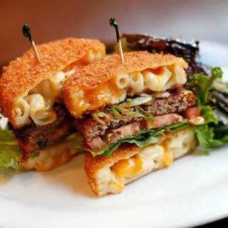 Macaroni And Cheese Burger - The Cheesecake Factory - Zmenu,