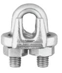 Cable Clamps 1/8 U-Bolts Galvanized Wire Rope Clamps Clips 1