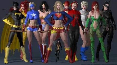 The Superheroine Studio Collection - Free Download by Devili