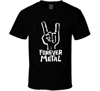 Forever Metal Rock And Roll Heavy Metal Music On Black Back 