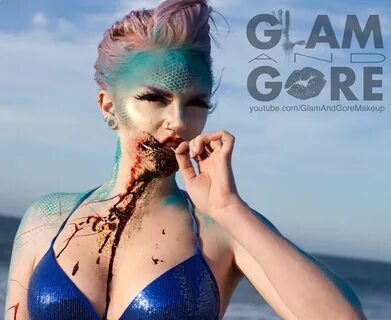 Caught mermaid special effects makeup. For more makeup looks