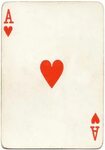 Ace of hearts playing card poker Hearts playing cards, Card 