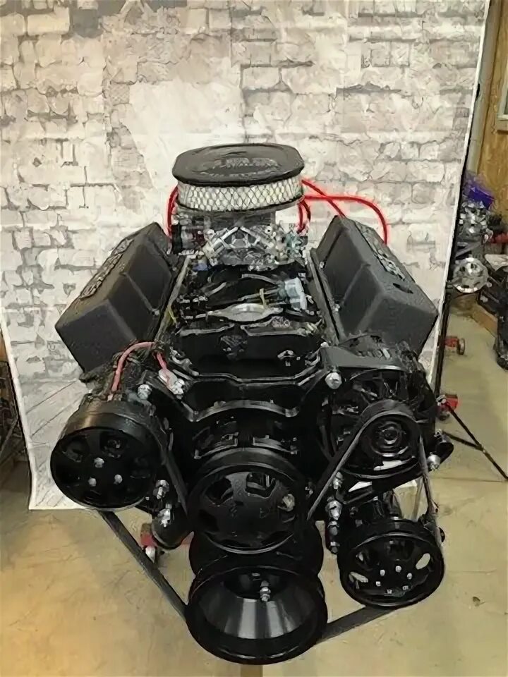 Двигатель 383 R STROKER CHEVY CRATE ENGINE A/C 5O6hp ROLLER 