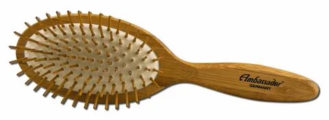 Wooden Steel Pinned Hairbrush Pneumatic Oval