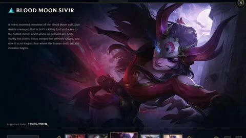 Can't buy chromas of Blood moon sivir although i owned that 