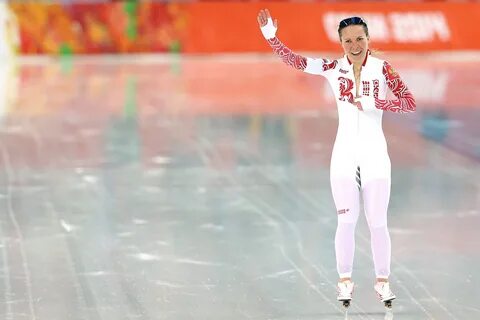 Wallpaper Olga Graf Russian speed skating bronze medalist at