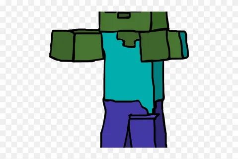 Minecraft Clipart Zombie Running - Minecraft Clipart Zombie 