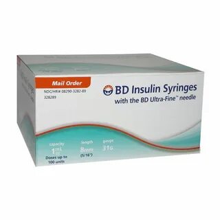 Buy BD Ultra-Fine Insulin Syringes 31G 1cc 5/16" 90/bx Onlin