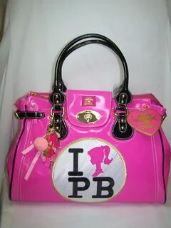 Paul's Boutique Loves Barbie Pink Patent Twister Bag Purse &