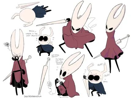 A dump of Hollow Knight doodles from my twitter in 2019 Holl