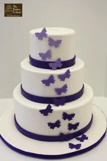 11 Lavender And Silver Butterfly Cakes Photo - Butterfly and