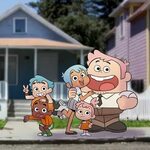 The Wattersons as humans by Kiana Mai The amazing world of g