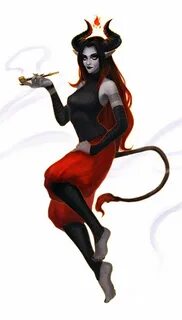 By Exellero Tiefling female, Female character design, Charac
