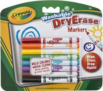 Смываемые фломастеры для доски Dry Erase, 8 цветов купить в 