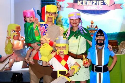 Clash of Clans Party Ideas- diy costumes, family costume, cl